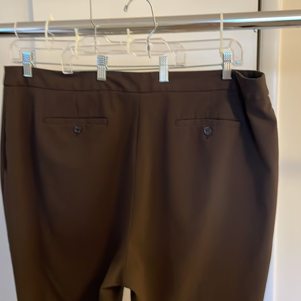 Dressbarn- straight Brown pull-on pants. Size 22W. EUC. - Picture 4 of 5